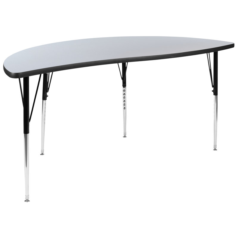Table d'activité Goddard, L 30 po x P 60 po x H 21,25 po à 30,25 po, Gris, Non