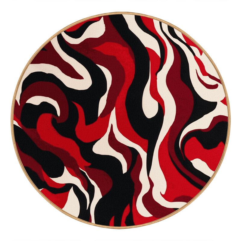 Ruby Drift Rug, Round 5'