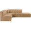 Isleen Upholstered Curved Sectional with Ottoman Reversible-89266674