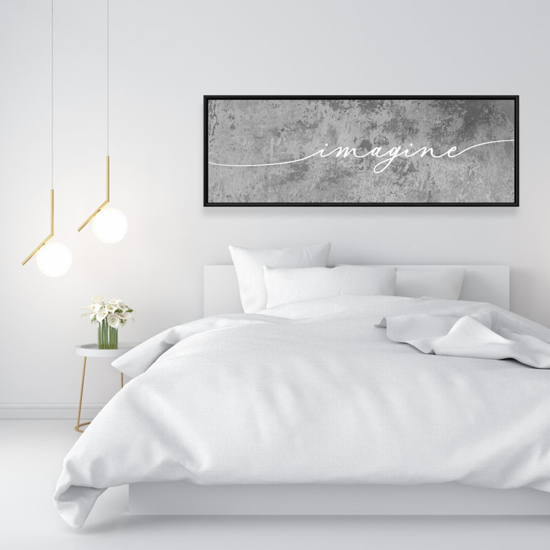 Imagine Print On Canvas, 16" H x 48" W