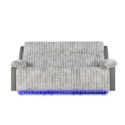 Canapé moelleux 3 places G00925A-RS avec table et ceinture à DEL gris