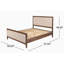 Lit plateforme tapissier double Ambrogina
