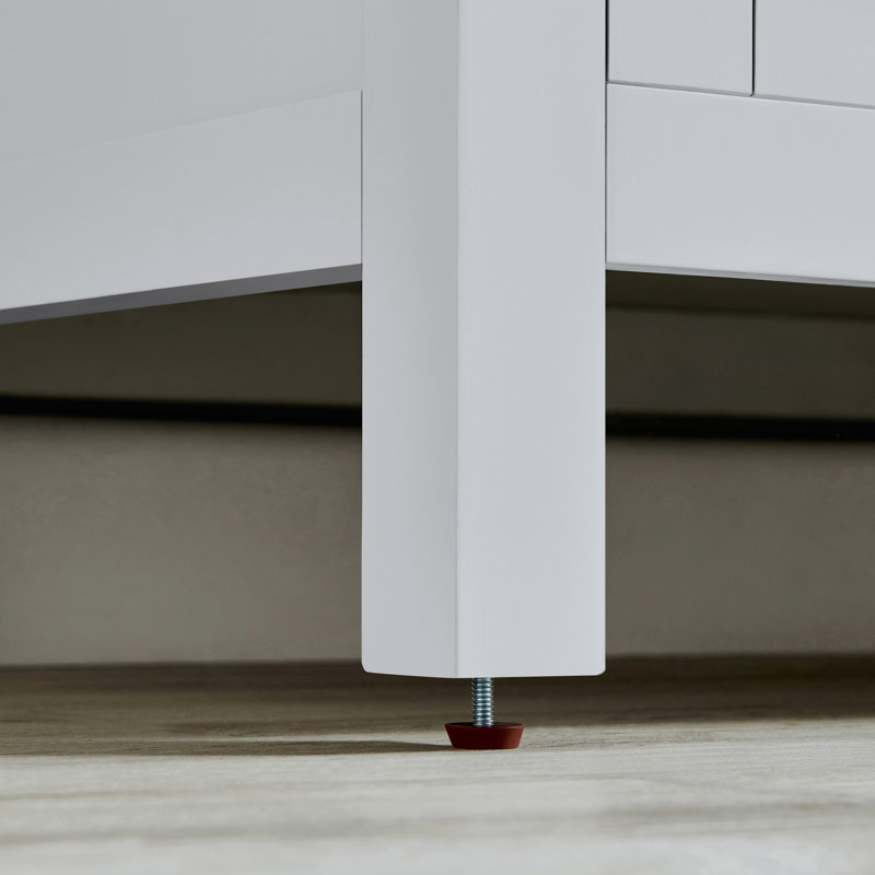 Ensemble de meuble-lavabo simple autoportant 48 po avec comptoir et lavabo Juniper, Gris colombe
