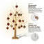 Paquet de 2 lumières d'arbre en forme de cœur DEL, lampes de table en bouleau de table alimentées par USB de 15,75 pouces avec 18 ornements en forme de cœur, décor Saint-Valentin blanc chaud