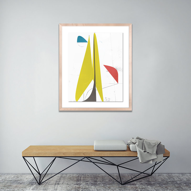 Mougins Print by Bangbouh Studio, 24" H x 20" W x 1.5" D, Natural