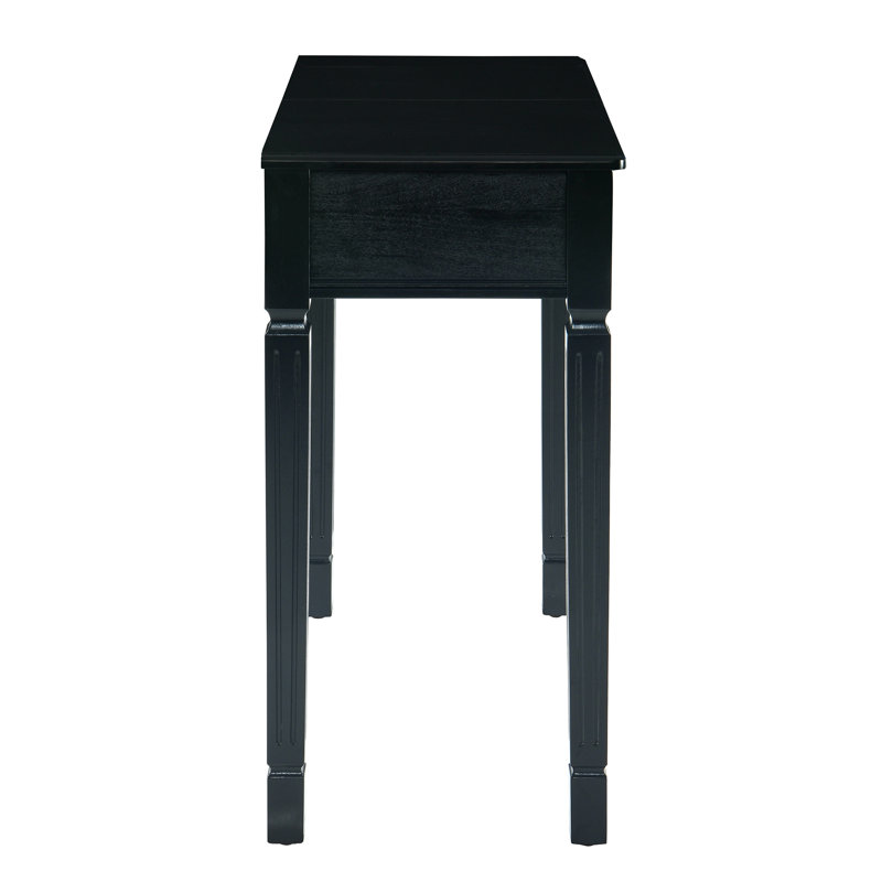 Dressing Table with Mirror, Black