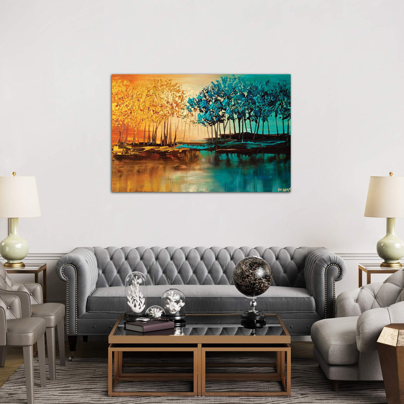Eden 1 Piece Wrapped Canvas Painting, 66.04 cm H x 45.72 cm W x 3.175 cm D