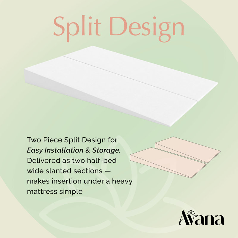 Surmatelas Alwyn Home - taille de 5 pouces - support incliné sous le matelas, 5 po, Simple