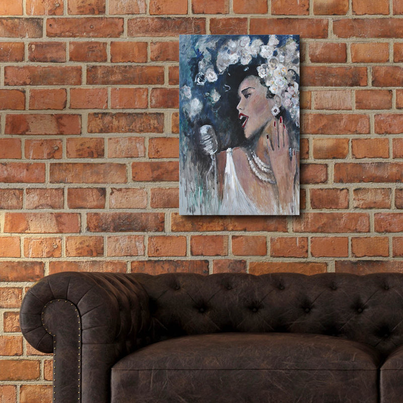 Art mural en verre épique «Sing To Me» par Jadei, 16 po x 24 po, H 24 po x l 16 po