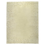 Sequins Geometric Area Rug in Beige