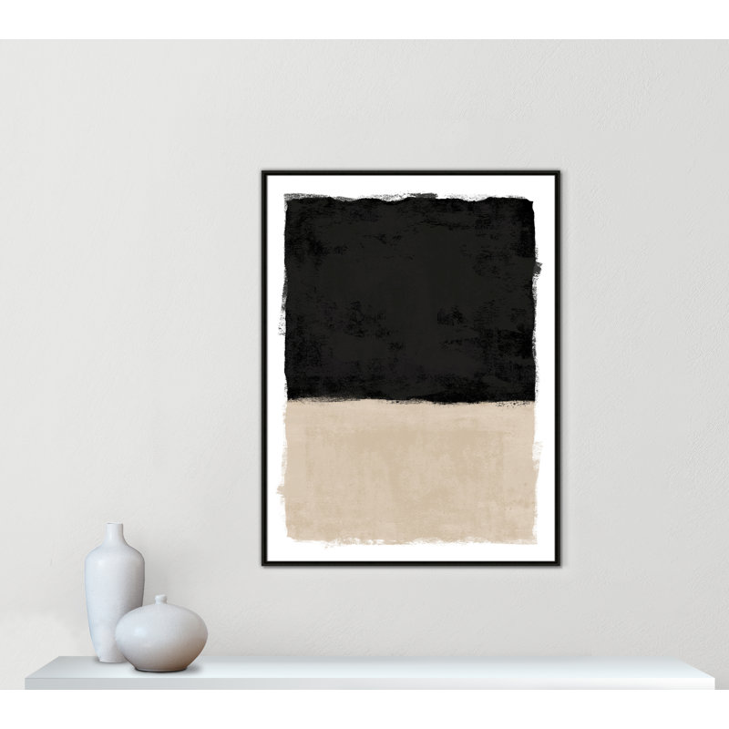 «Moonlight I Print» par Natalie Carpentieri, L 37,5 po x H 49,5 po, Flottant espresso