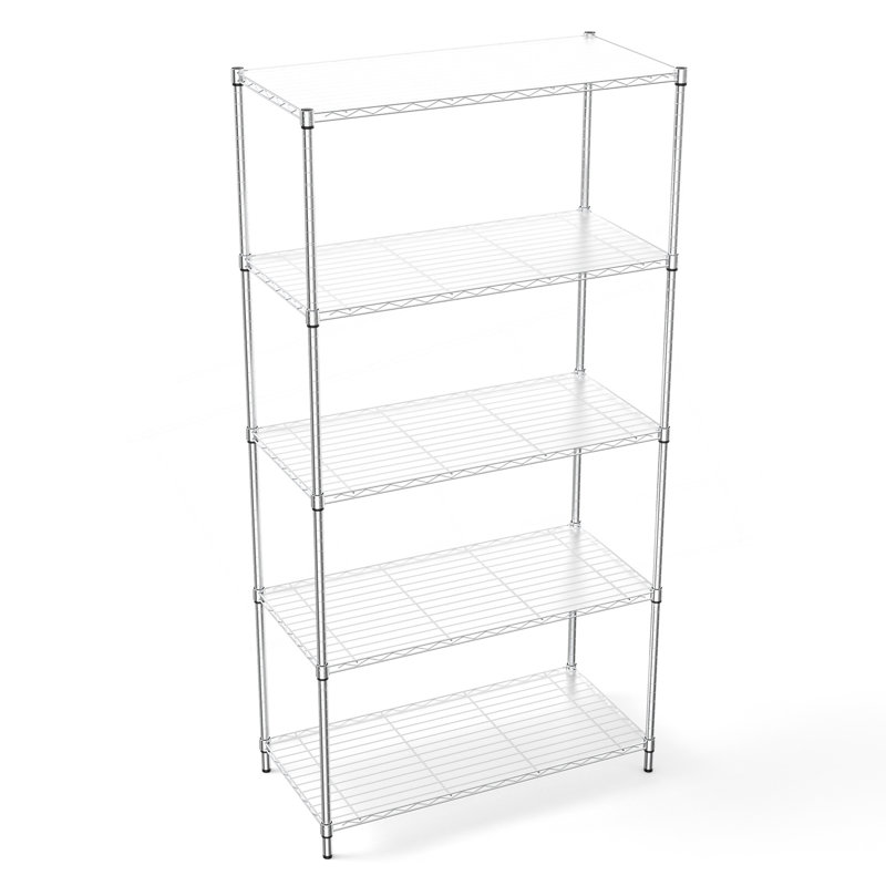 Rayonnage 5 niveaux, Chrome chrome