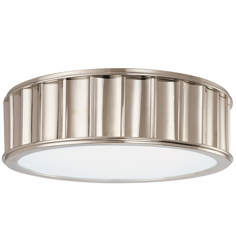  Middlebury 2 - Light Flush Mount, Polished Nickel, 4"H x 13"W