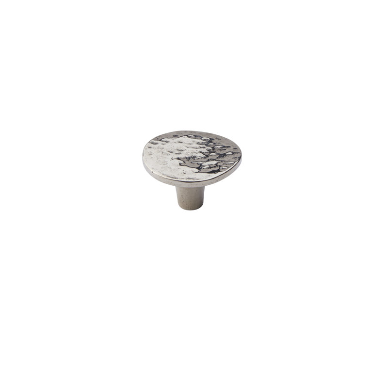 Poignée champignon surdimensionnée 1 3/4 po Martellata, Bronze blanc