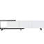 Meuble télé moderne et extensible pour téléviseur de 80 à 89 pouces, 70,1 po à 100 po, meuble télé noir et blanc 80+, réglable de 100 po et plus-80596134
