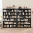 Bibliothèque double en bois à 72 niveaux H 72 "x l 47,2" (ensemble de 2)