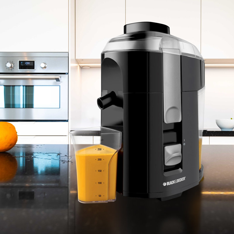 Black 400 Watt Electric Juice Extractor with Pulp Receptacle
