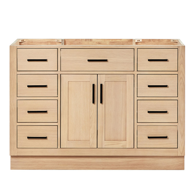 Base de meuble-lavabo simple 48 po Osoria, Chêne naturel