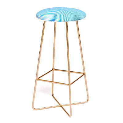 Ninola Upholstered Counter Stool with Metal Frame
