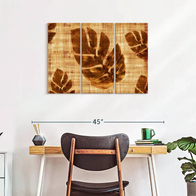 Touch of Monstera, reproduction d'art sur toile, H 24 po x l 38 po x P 1,25 po