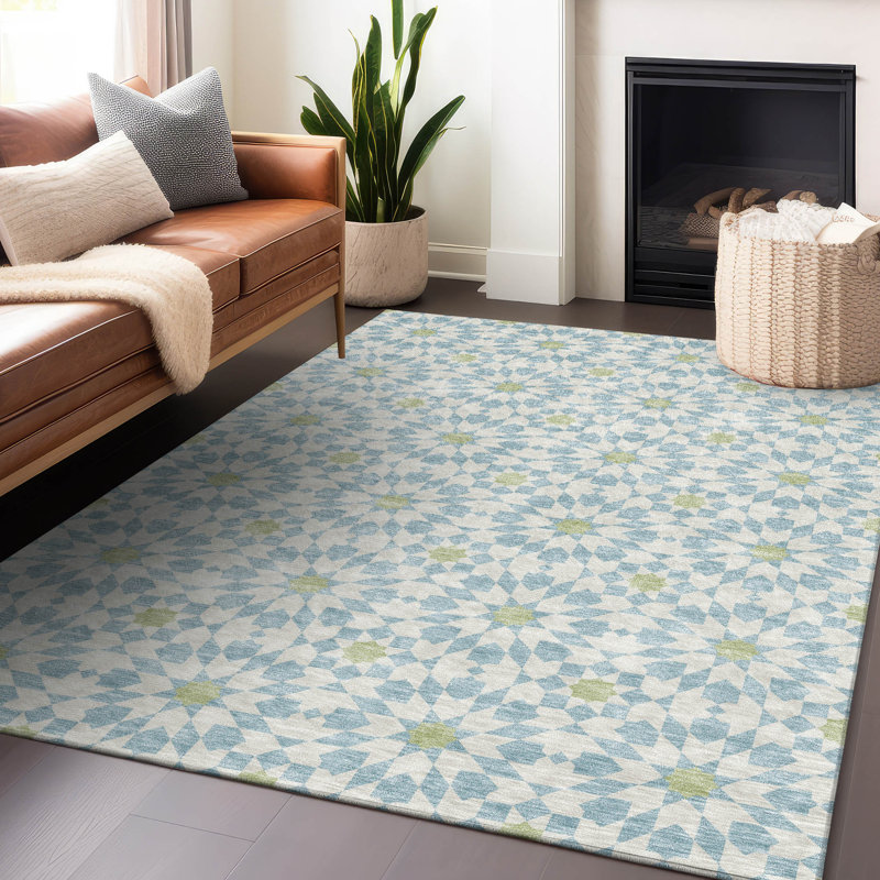 Tapis en tweedy lavable à la machine de qualité supérieure, Rectangle 10 pi x 14 pi
