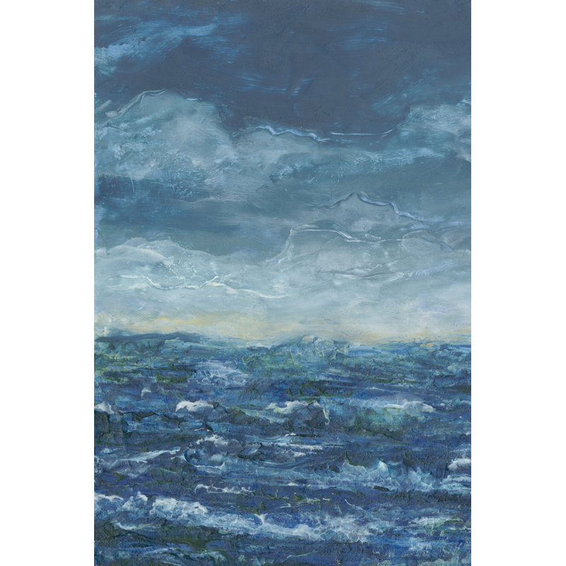 Dark Seas I by Sharon Chandler - Painting, 122 cm H x 81 cm W, Wrapped Canvas