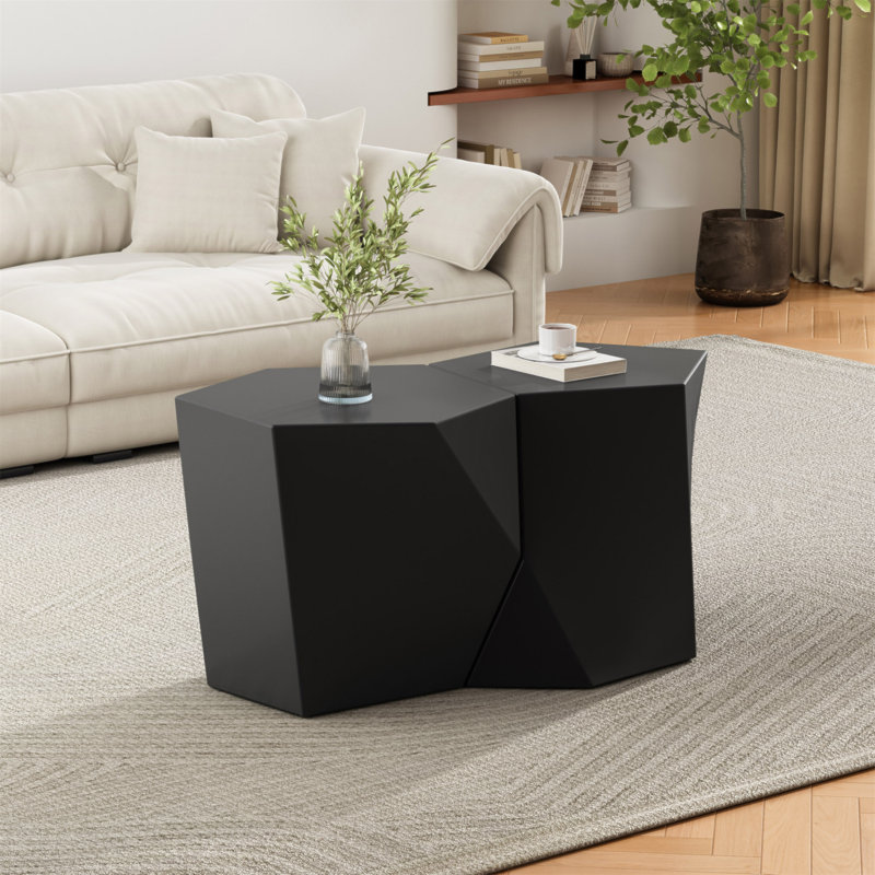 Ensemble de tables basses Modern Mgo, Noir