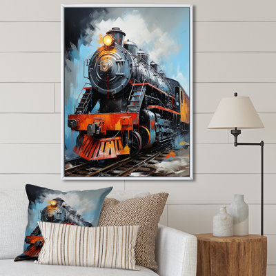 Train fluide sur toile