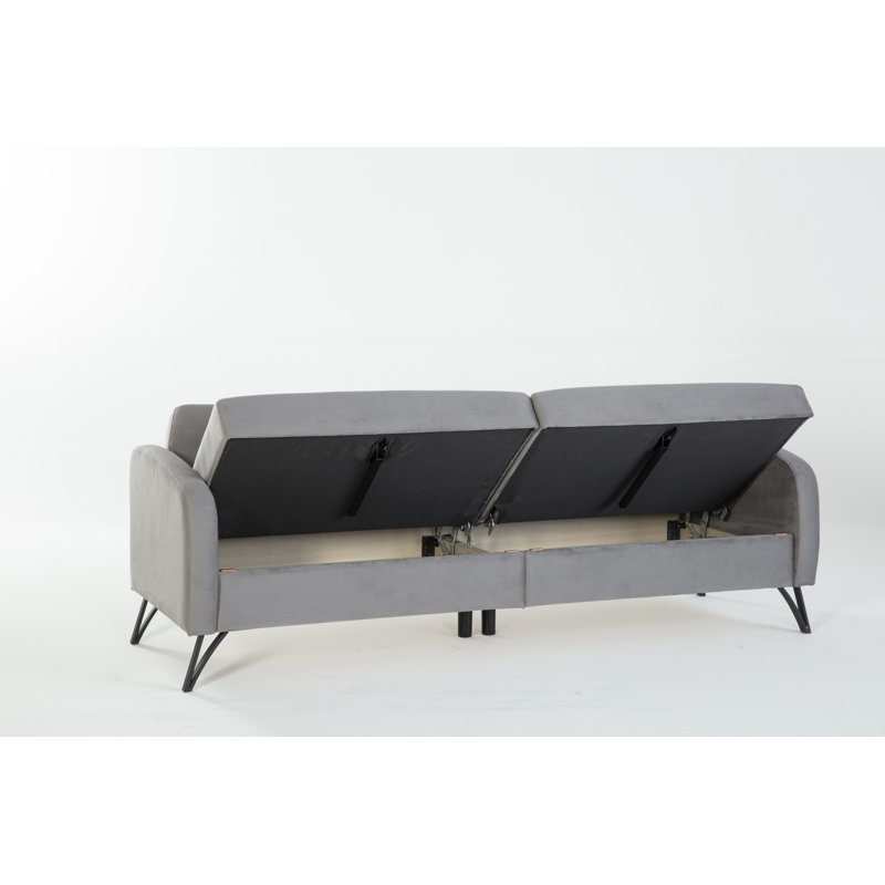 Juniper In A Box Sleeper, Gray Microfiber/Microsuede