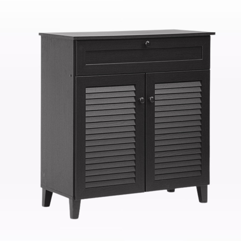 Colin 10 Pair Shoe Storage Cabinet with 4 Shelves & 1 Drawer, 33.24" H X 30.69" W X 14.58"D