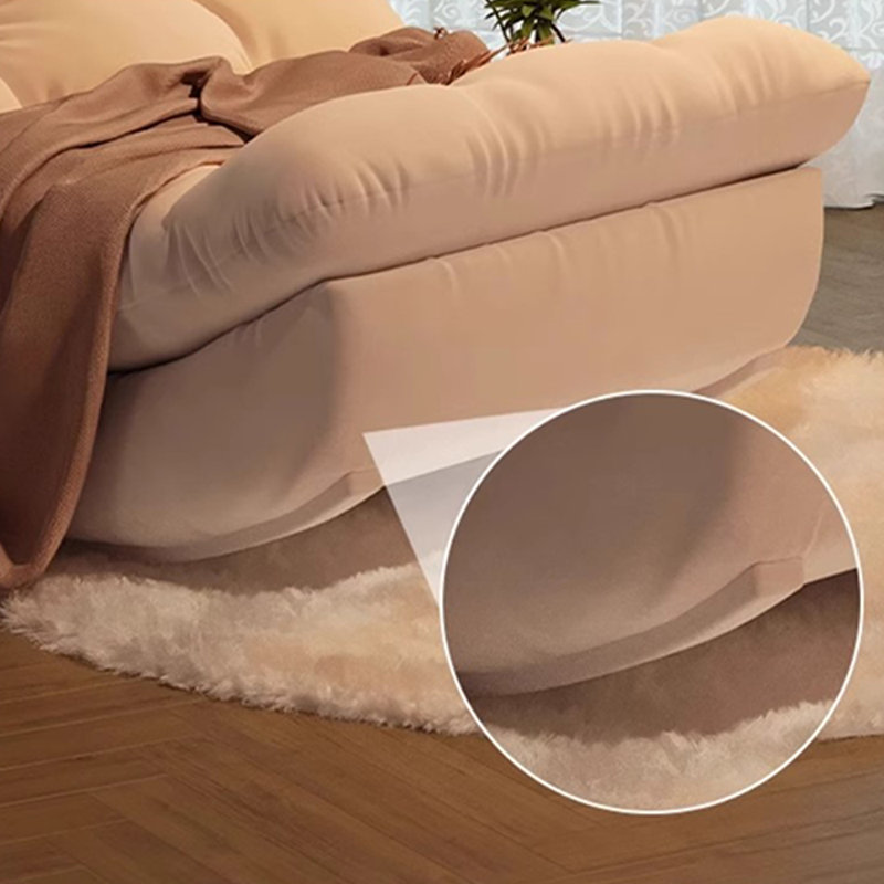 Chaise berçante ergonomique en suède, Beige