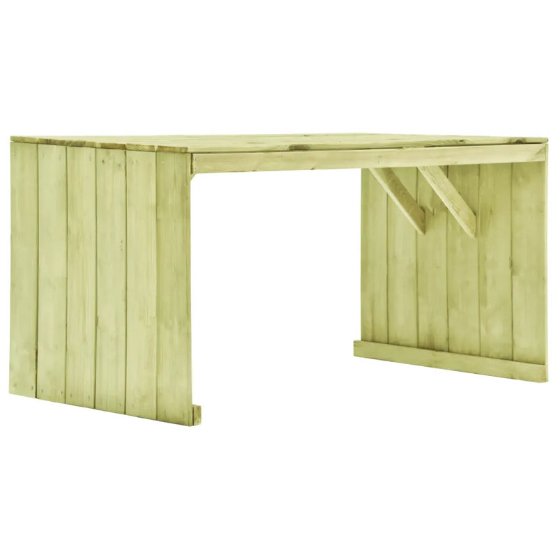Garden Table Impregnated Pinewood, 150 x 87 x 80 cm