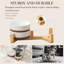 Sesame Glaze Anti-skid Stoneware Elevated Feeder-116384170