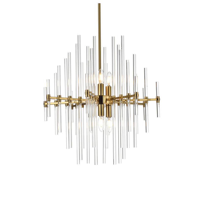 Francene 6 - Light Unique/Statement Pendant, Gold