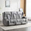 Andreaz 3 Seater Linen Reclining Sofa-1757688182