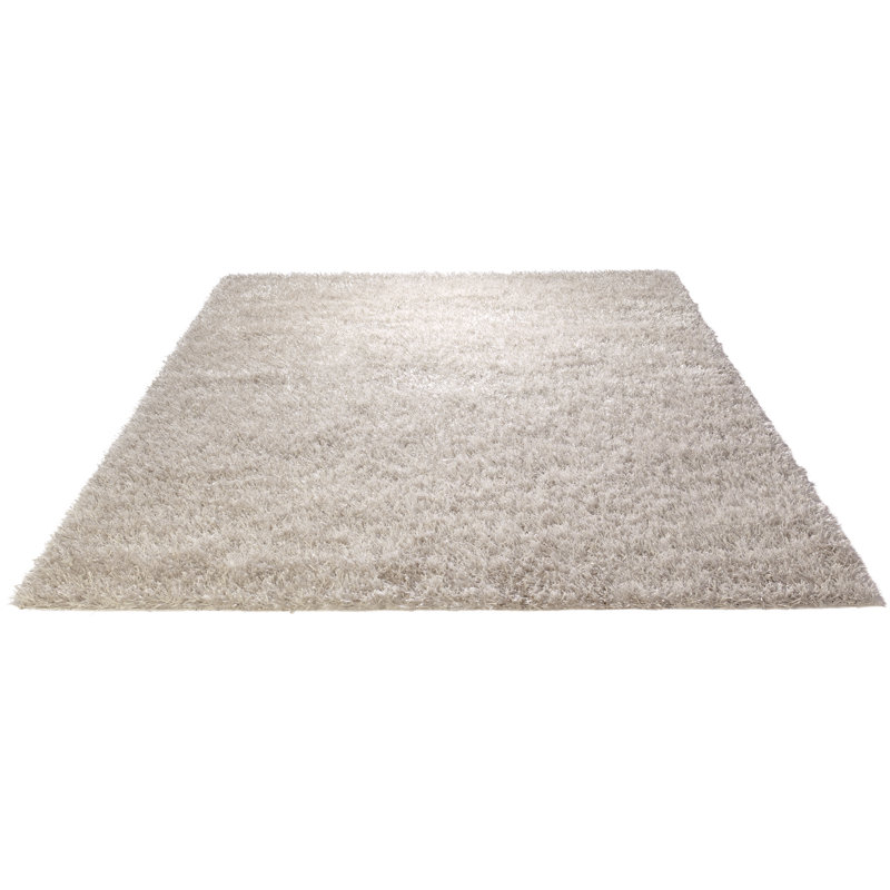 Cool Glamour Hand Tufted White Rug, Rectangle 140 x 200cm
