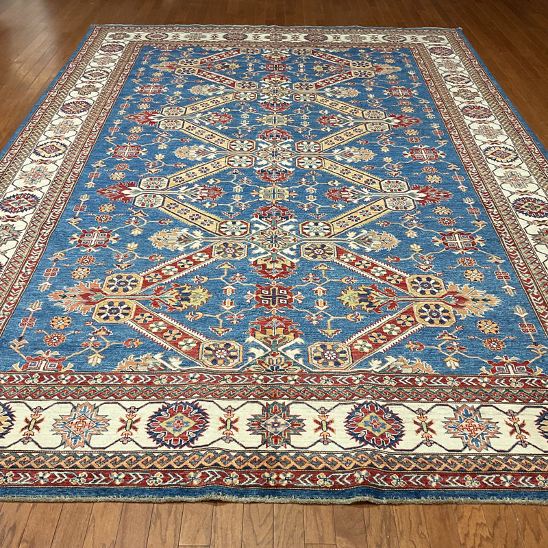 Tapis rectangulaire en laine 8 pi 10 po x 12 pi 5 po One-of-a-Kind
