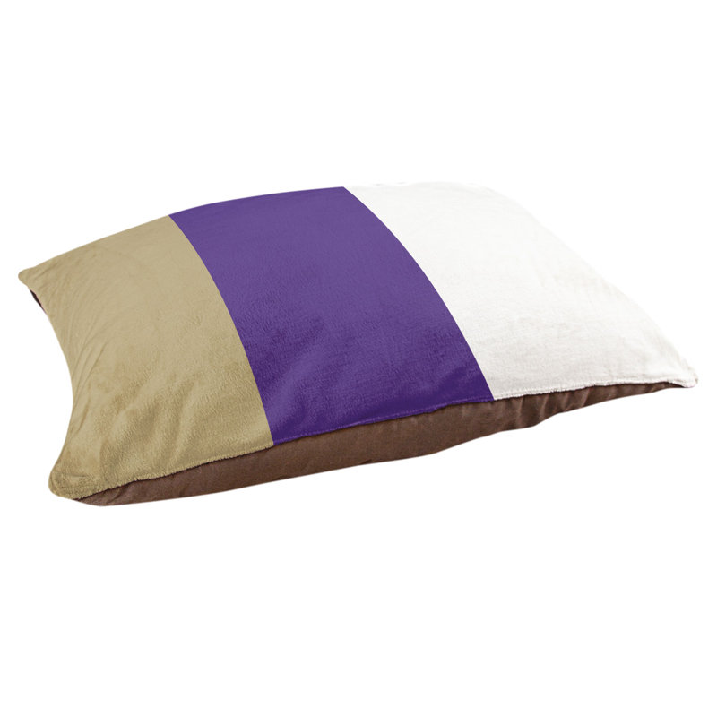 Coussin Washington, Doré / milieu mauve, Moyen (l 28 po x P 18 po x H 9,5 po)