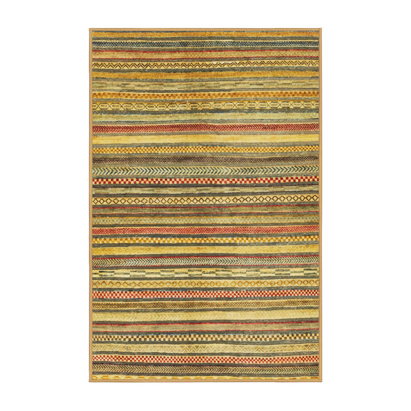 Tapis 100% abstrait 2200 lavable à la machine, Rectangle 5 pi x 8 pi