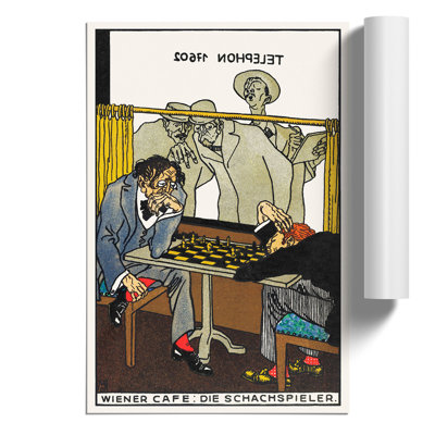 The Chess Players by Moriz Jung - Frameless Print