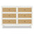 Marin 6 Drawer 19.49" W Dresser-85360600