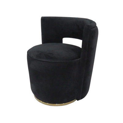 Asghar Velvet Swivel Side Chair