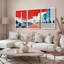 «Washington DC Landmark», ensemble de 3 reproductions d'art sur toile tendue sur toile-1211960671