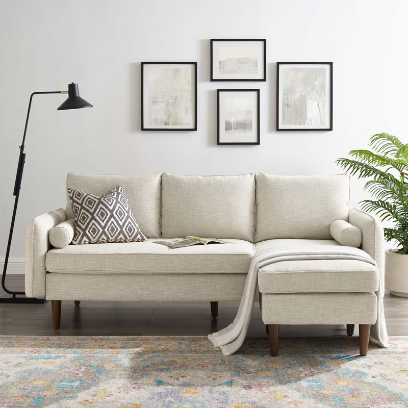 Canapé modulaire Revive par Modway, Polyester beige