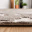 Tapis taupe en viscose / cuir / coton touffeté à la main Jarrell-65866762