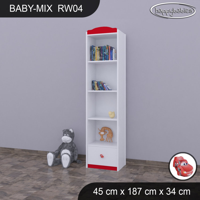 Baby Mix 187cm H Kids Cube, 187cm H x 45cm W x 34cm D, Red