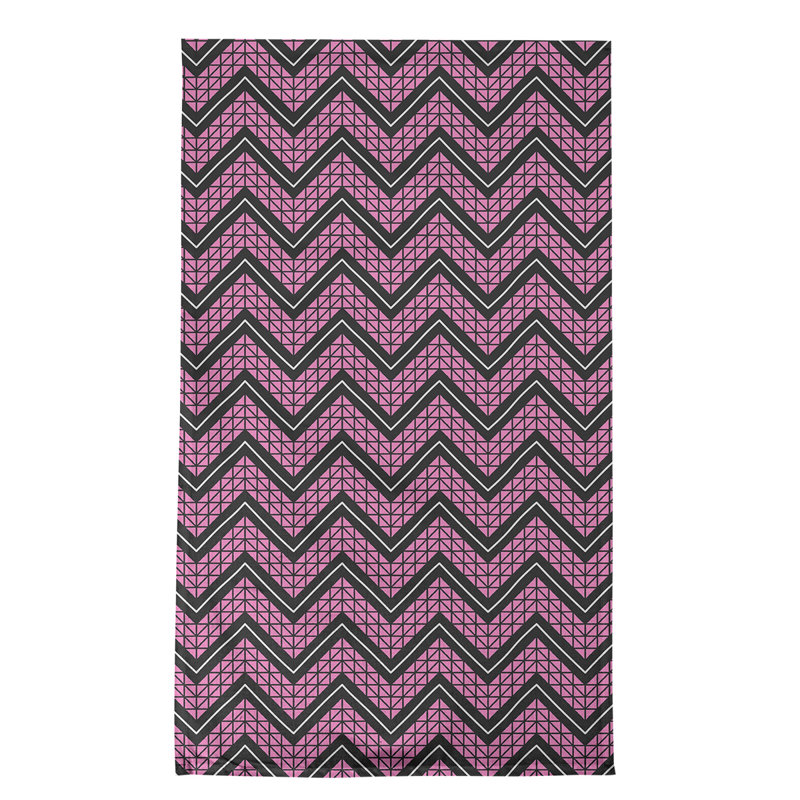 Stephenie Tea Towel Kitchen Towel, Black/Purple, Cotton Twill
