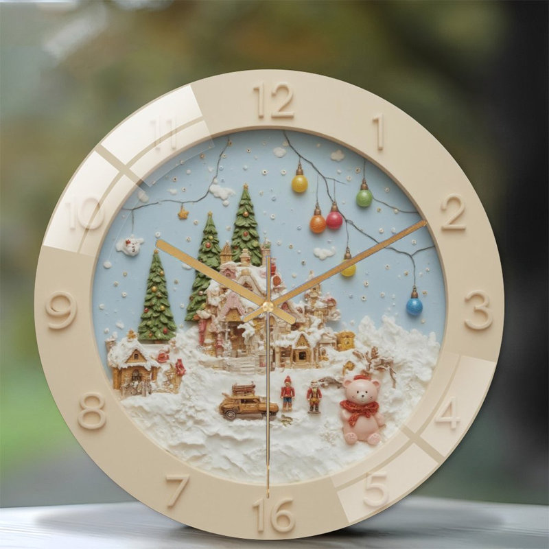 Horloge murale en verre 12 po