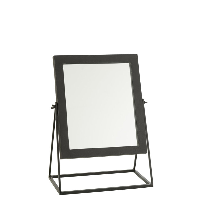 Ajayla Metal Flat Floor Mirror, Black