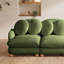 Canapé Comfy en chenille, canapé 2 places profond avec 4 coussins décoratifs, structure en bois pour le salon et la chambre à coucher-1635618503